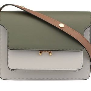 MARNI Medium Trunk Bag in Khaki/Grey/Brown - NEW without tag
